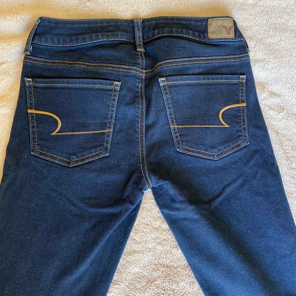 American Eagle dark super stretch jeggings